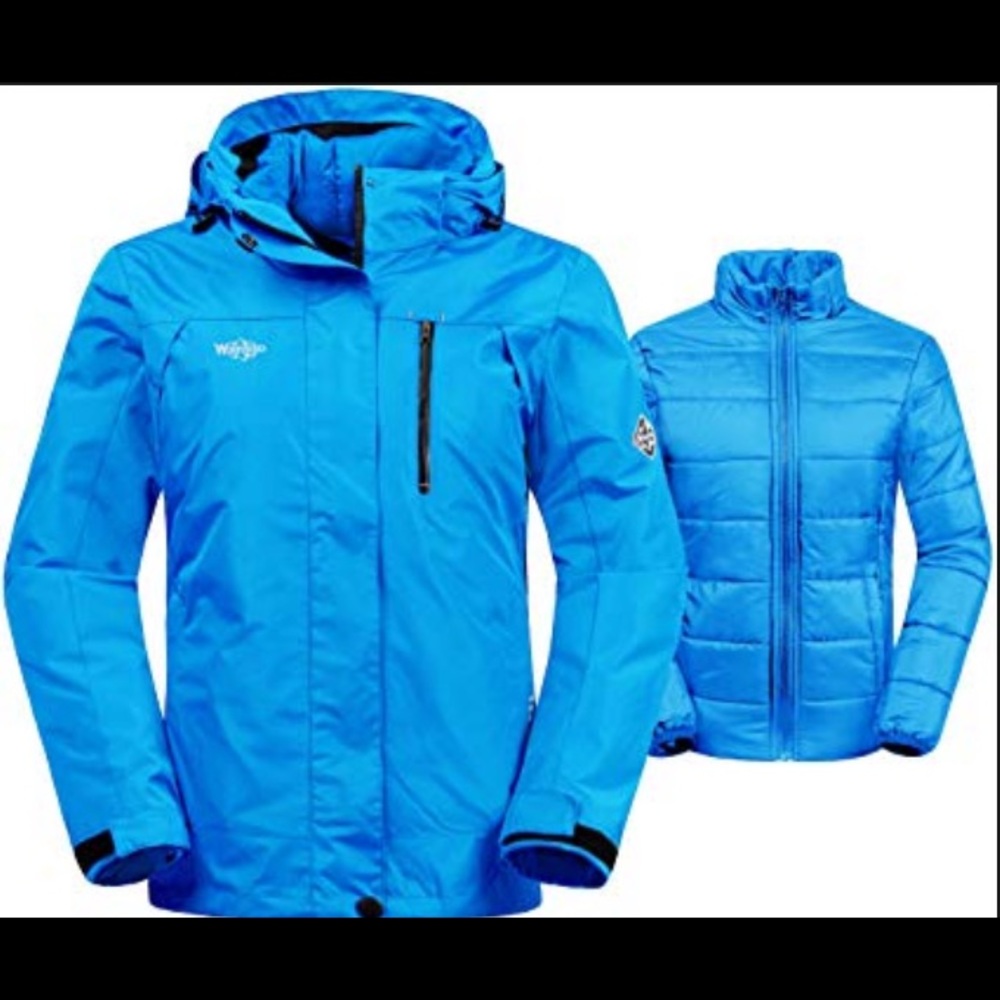 Wantdo 3 in 1 Waterproof Ski and Winter Jacket